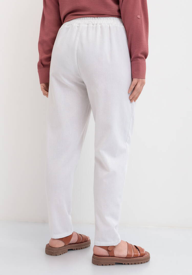 Брюки-бананы с завязками шир.  750, рис. 17