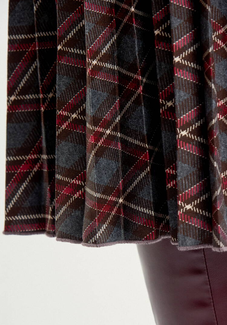 Юбка в клетку плиссированная шир.  750, рис. 6