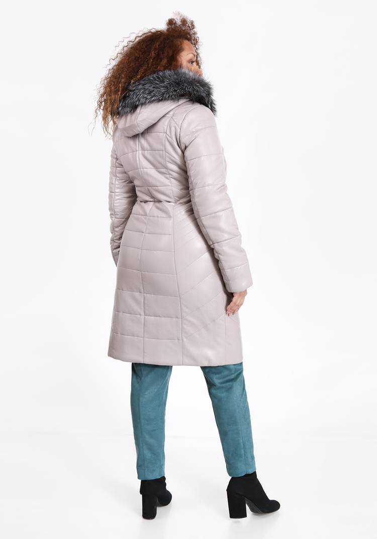 Пальто с мехом чернобурки шир.  750, рис. 7