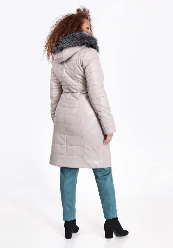 Пальто с мехом чернобурки шир.  580, рис. 7