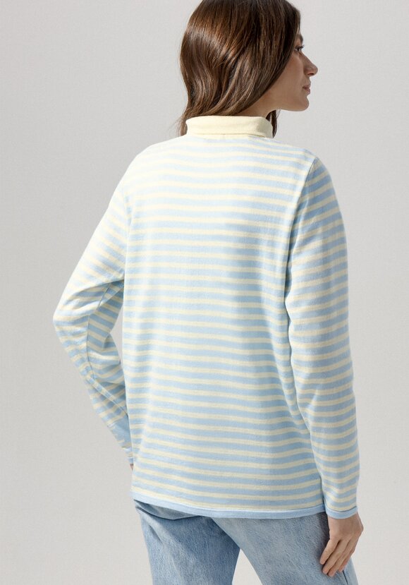 Поло в полоску на молнии шир.  580, рис. 12