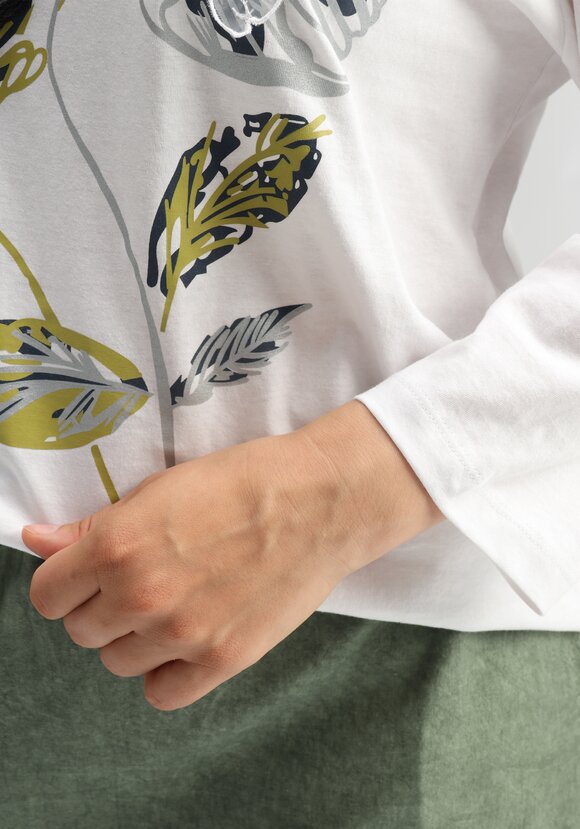 Лонгслив с цветами 3D шир.  580, рис. 6