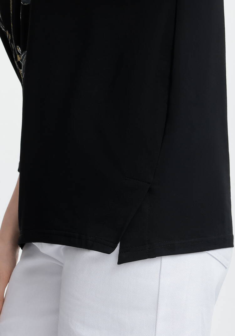 Блуза с принтом цветка и рукавом 3/4 шир.  750, рис. 12