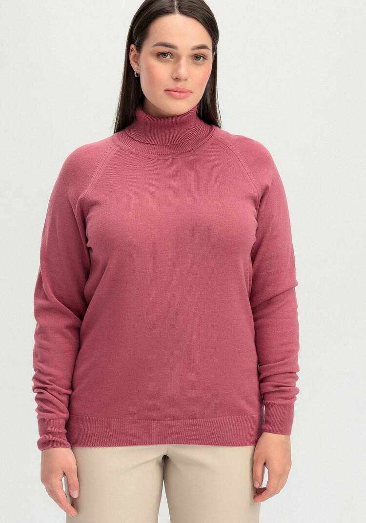 Джемпер прямого силуэта с высоким воротом шир.  750, рис. 12