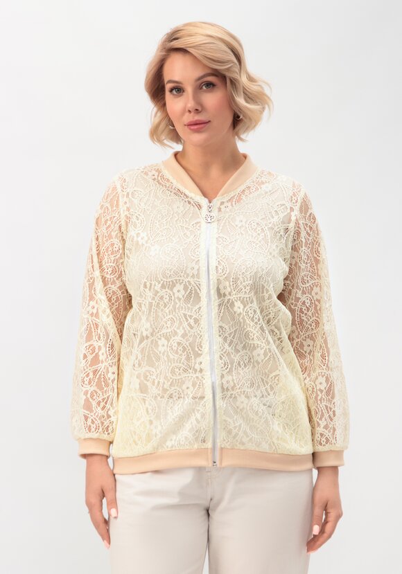 Бомбер кружевной шир.  580, рис. 13