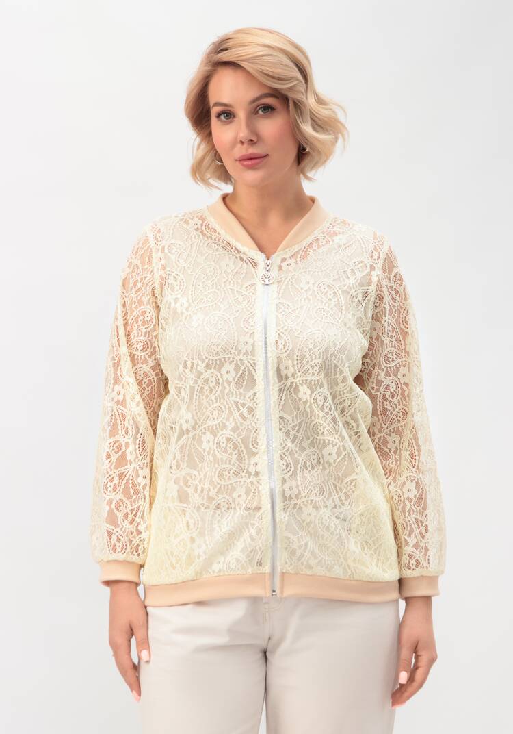 Бомбер кружевной шир.  750, рис. 13