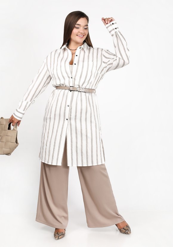 Блуза удлиненная с разрезами шир.  580, рис. 5