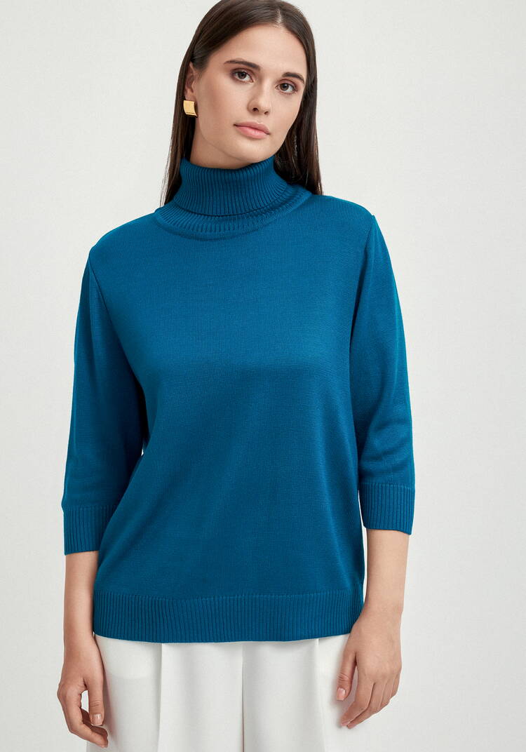 Джемпер-водолазка с рукавом 3/4 шир.  750, рис. 21