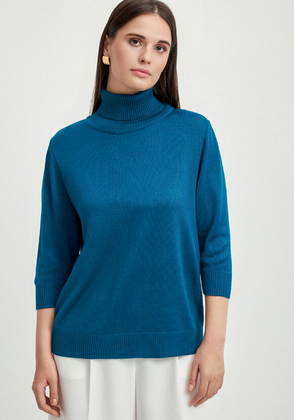 Джемпер-водолазка с рукавом 3/4 шир.  580, рис. 21