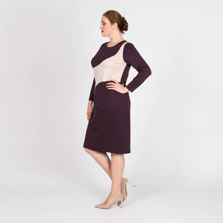 Платье-футляр с длинным рукавом шир.  750, рис. 3