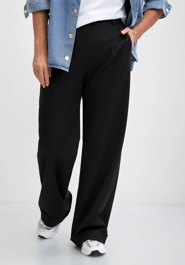 Брюки прямые свободного кроя Леонида шир.  750, рис. 2