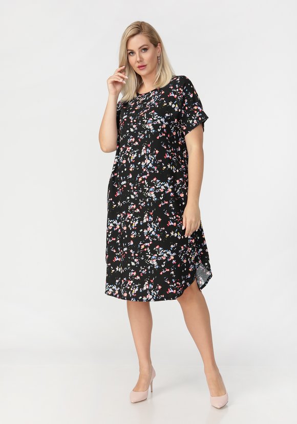 Платье в мелкий цветочек Майя шир.  580, рис. 11