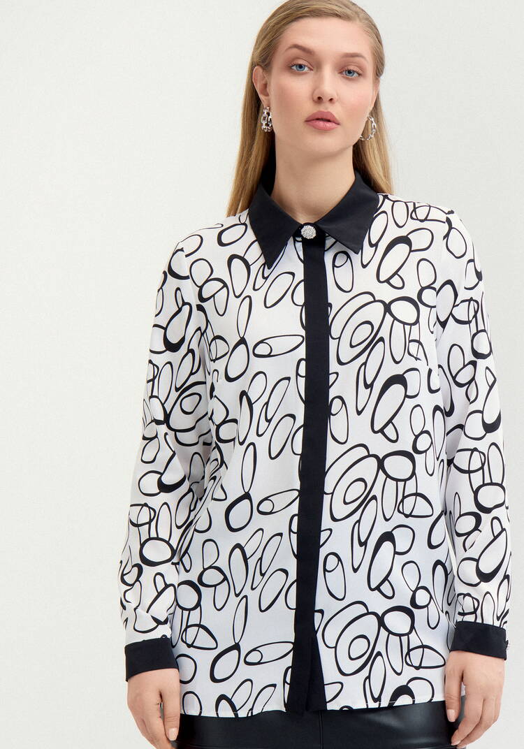 Блуза Анисья шир.  750, рис. 11