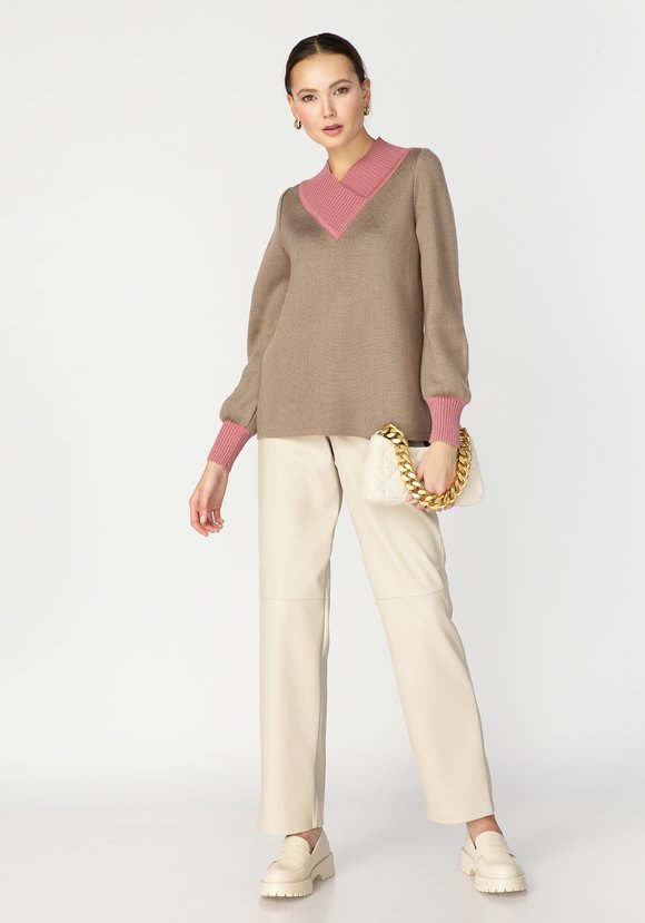 Джемпер женский с широким воротом шир.  580, рис. 10