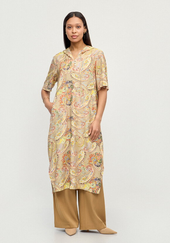 Платье изо льна Летний шик шир.  580, рис. 9