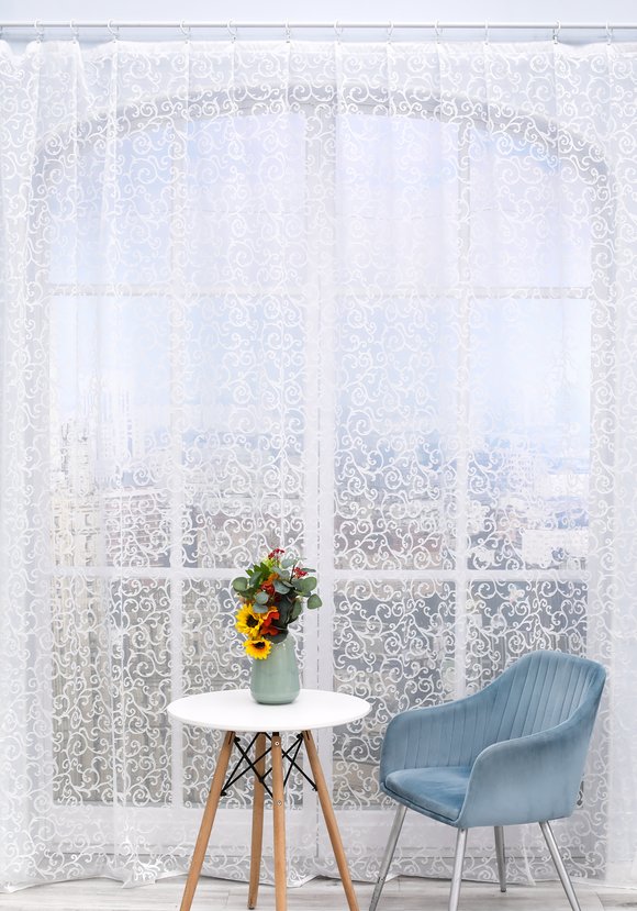 Тюль ажурный Сказка шир.  580, рис. 1