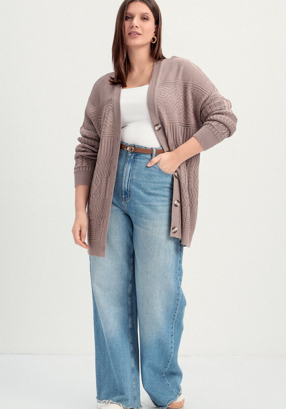 Кардиган с эклектичным узором шир.  580, рис. 12