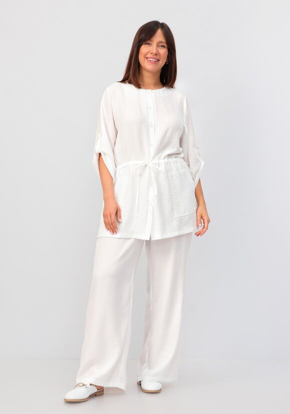 Кардиган на пуговицах с кулиской по талии шир.  580, рис. 41