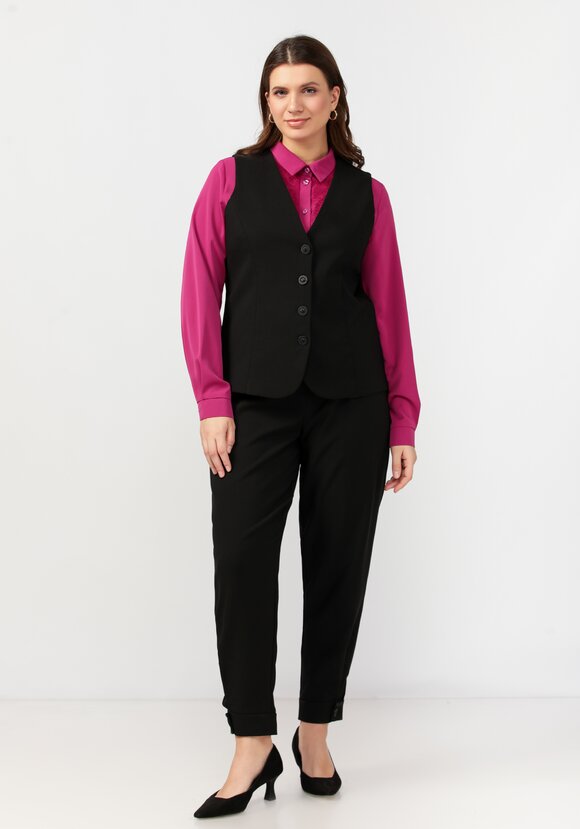 Жилет классический на пуговицах шир.  580, рис. 19