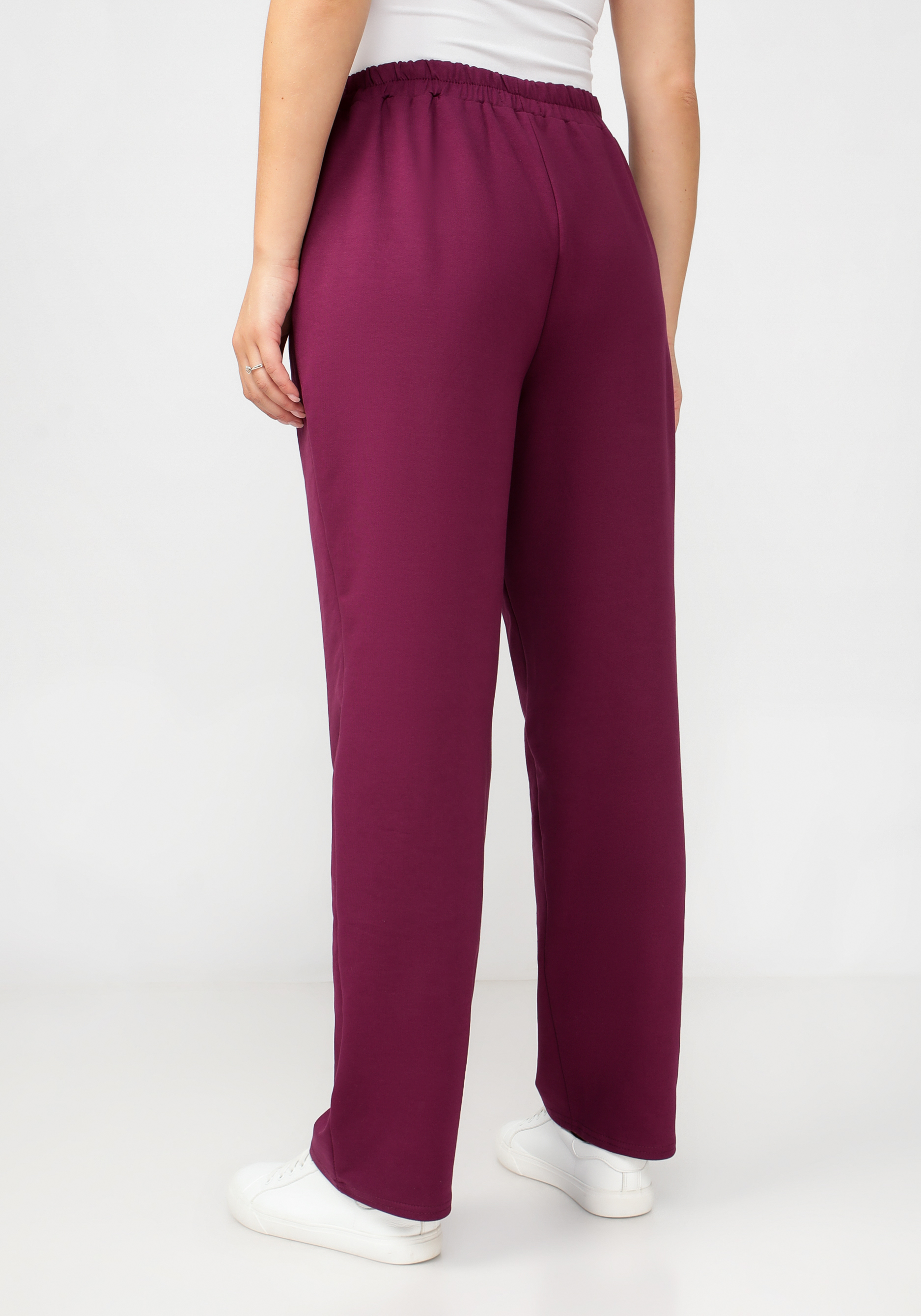 Спортивные брюки прямого кроя с карманами Julia Weber, цвет розовый, размер 60 - фото 3