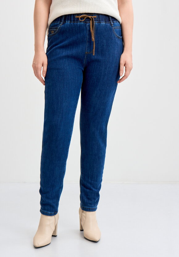 Джинсы на резинке, утепленные Альбина шир.  580, рис. 4