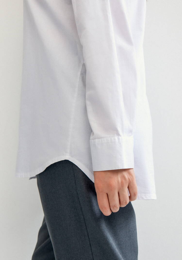 Рубашка прямая на пуговицах шир.  750, рис. 13