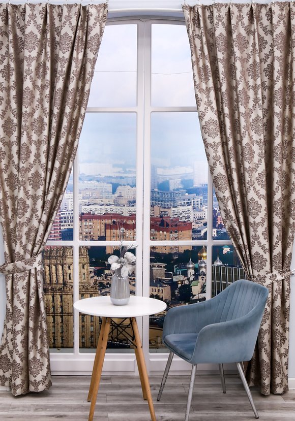 Портьеры с жаккардовым рисунком Верона шир.  580, рис. 4