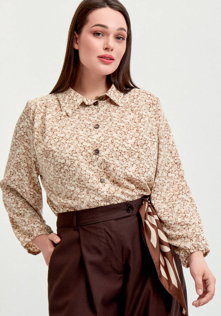 Блуза со складкой по спинке шир.  750, рис. 16