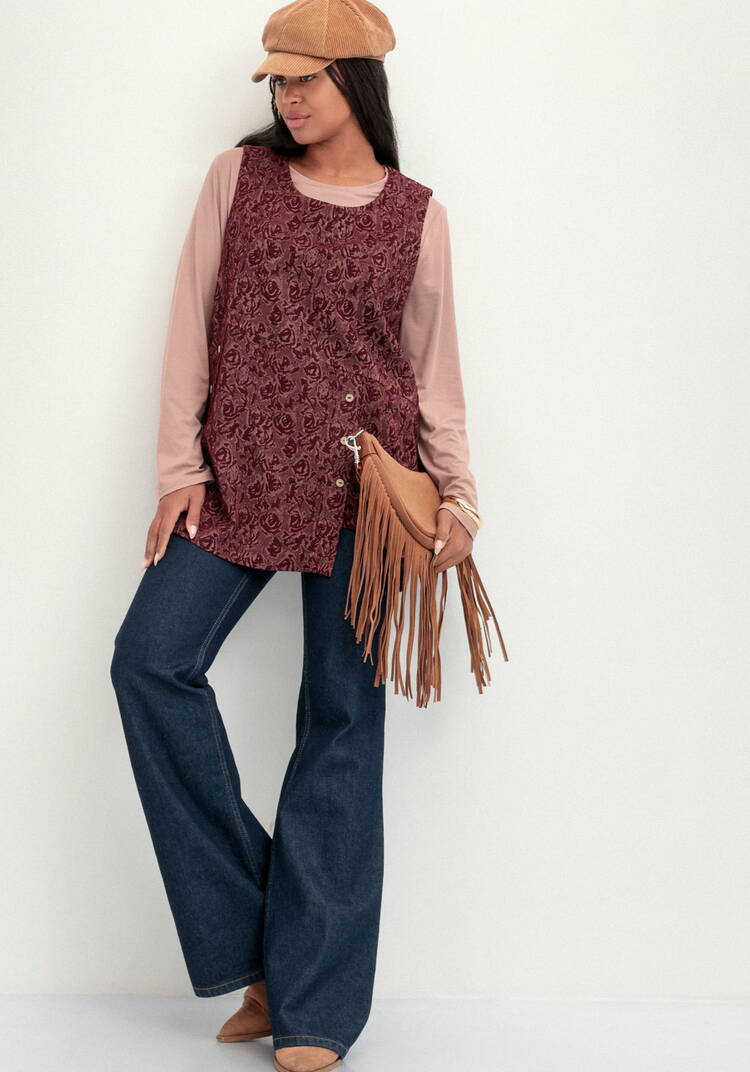 Блуза с жилетом шир.  750, рис. 11