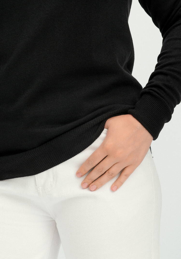 Джемпер прямого силуэта с высоким воротом шир.  750, рис. 38