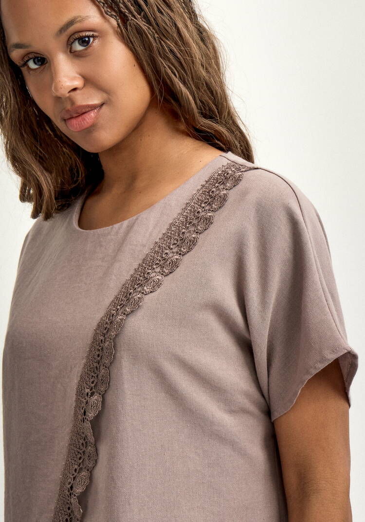 Туника изо льна с кружевом шир.  750, рис. 13