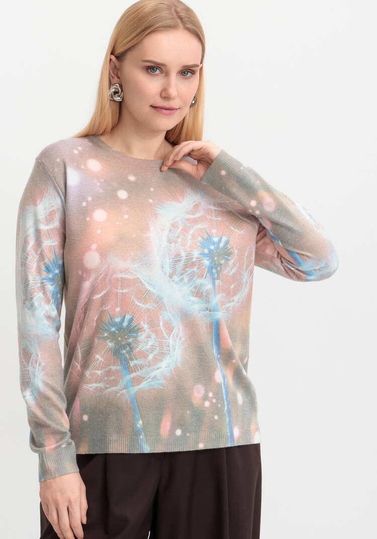 Джемпер Цветочная симфония шир.  750, рис. 11