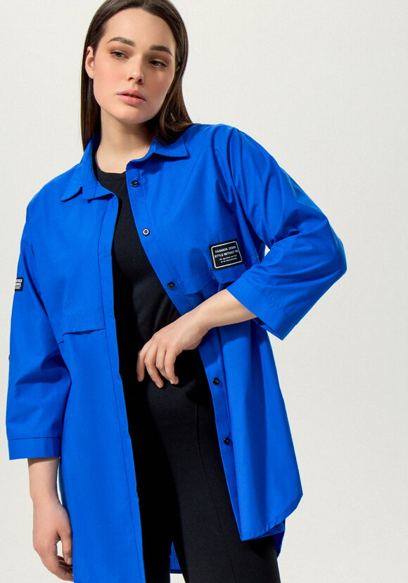 Рубашка с патами на рукаве Джоан шир.  580, рис. 38