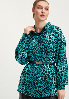 Блуза с леопардовым принтом Виталина