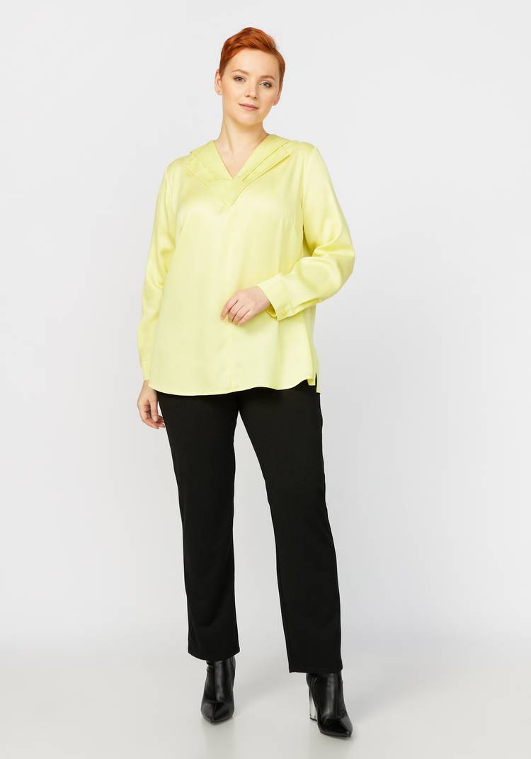 Блуза с оригинальной отделкой по горловине шир.  750, рис. 3