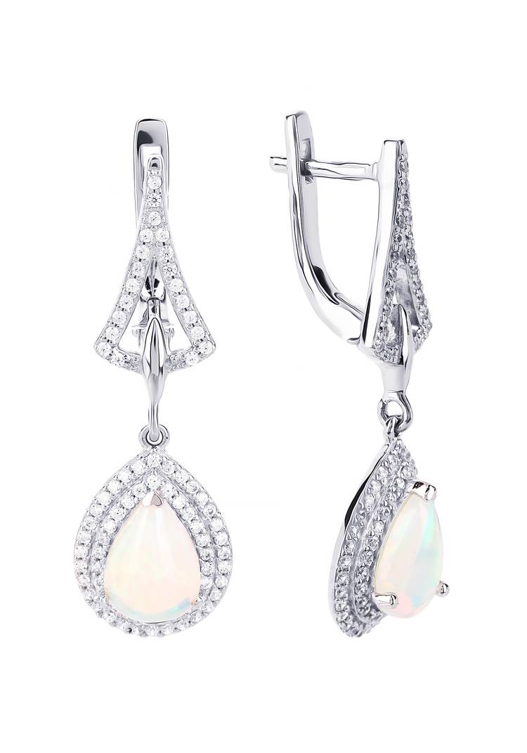 Серьги серебряныеАдель шир.  750, рис. 4