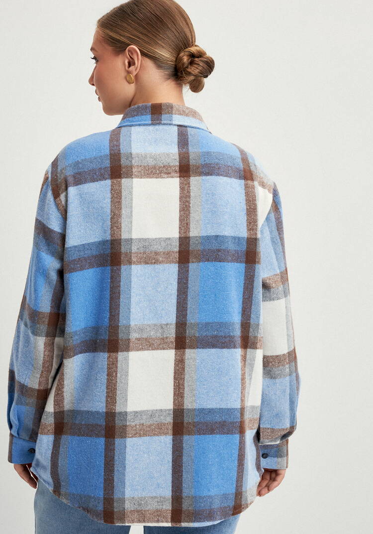 Рубашка фланелевая в клeтку шир.  750, рис. 3