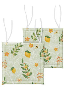 Сидушка для стула Лимонный сад, 2 шт.