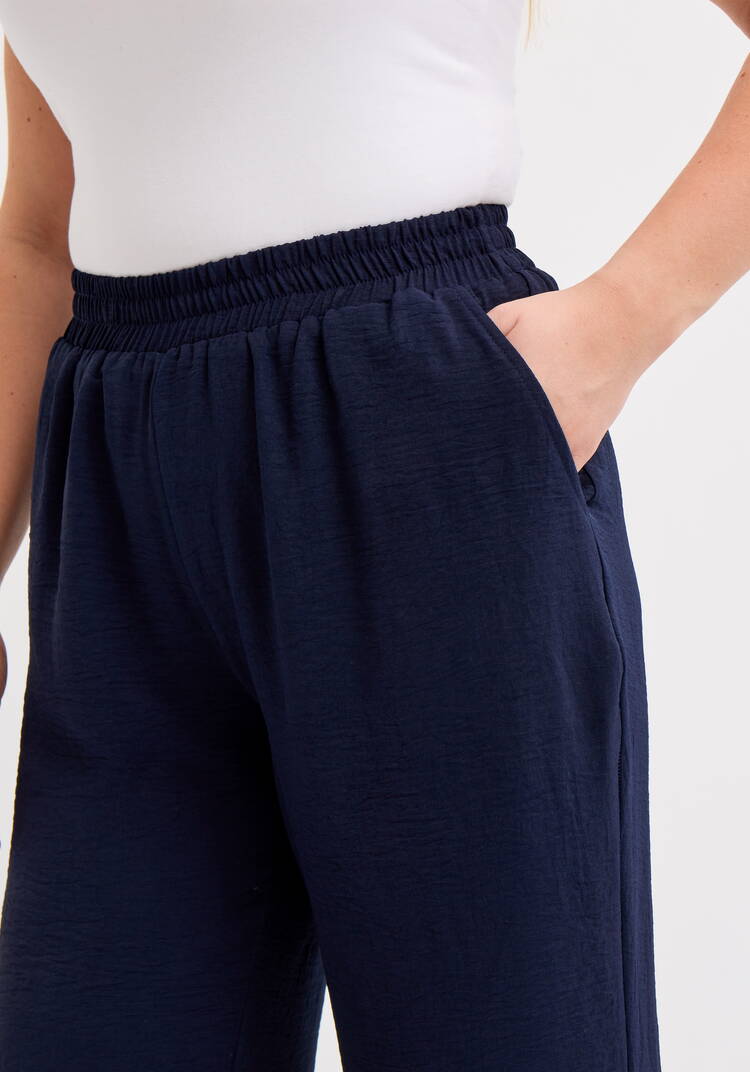 Брюки широкие на резинке по талии шир.  750, рис. 5