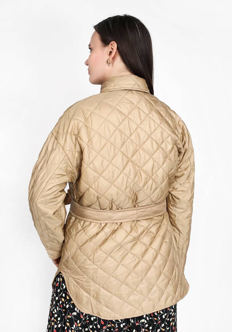 Куртка стеганая с карманами и поясом шир.  750, рис. 10