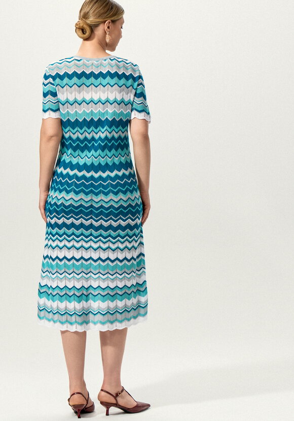 Платье с рисунком морской волны шир.  580, рис. 42