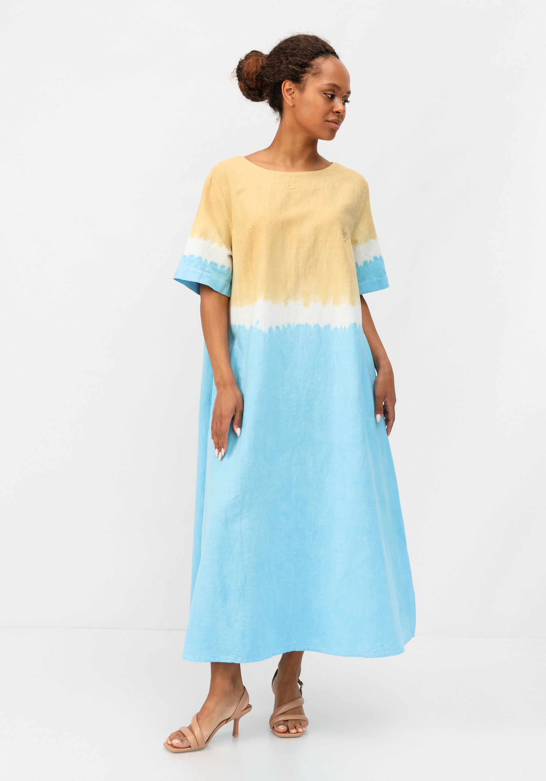 Платье "Бонита" Averi, размер 58, цвет голубой