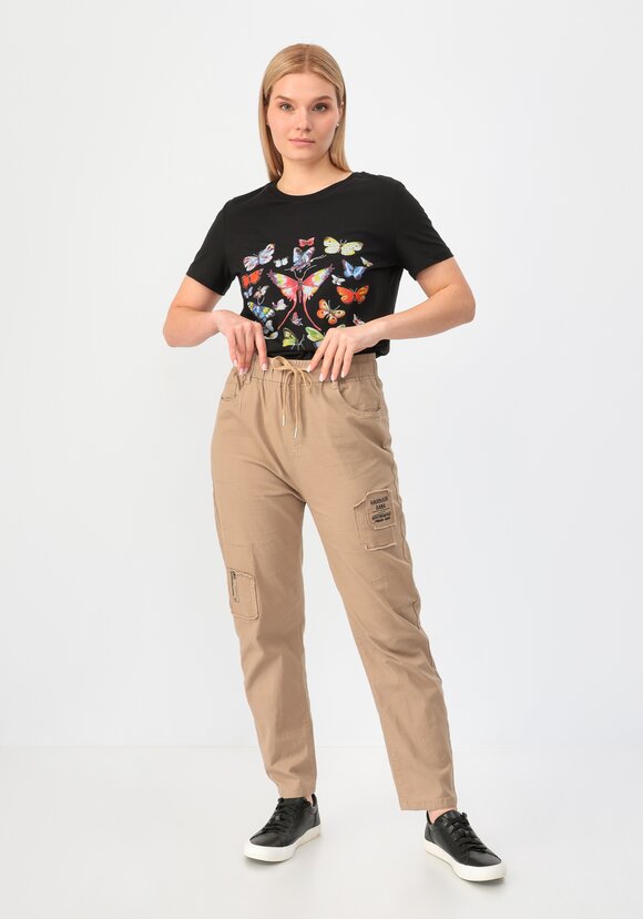 Брюки на резинке с декором шир.  580, рис. 14