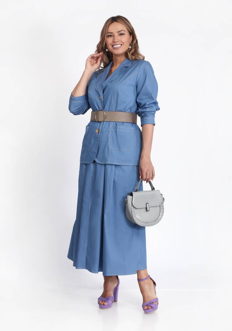 Юбка на кокетке расклешенная к низу шир.  750, рис. 3