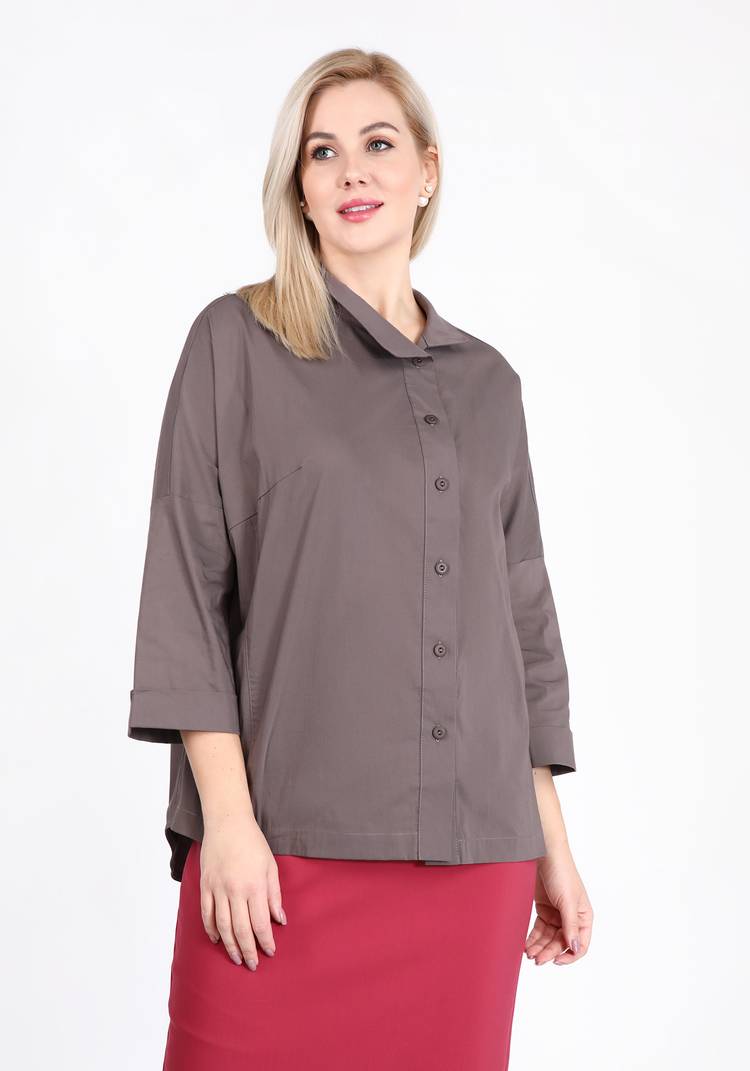 Блуза с ассиметричной застежкой шир.  750, рис. 1
