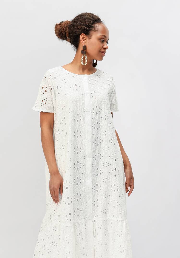 Платье ажурное с воланом шир.  750, рис. 10