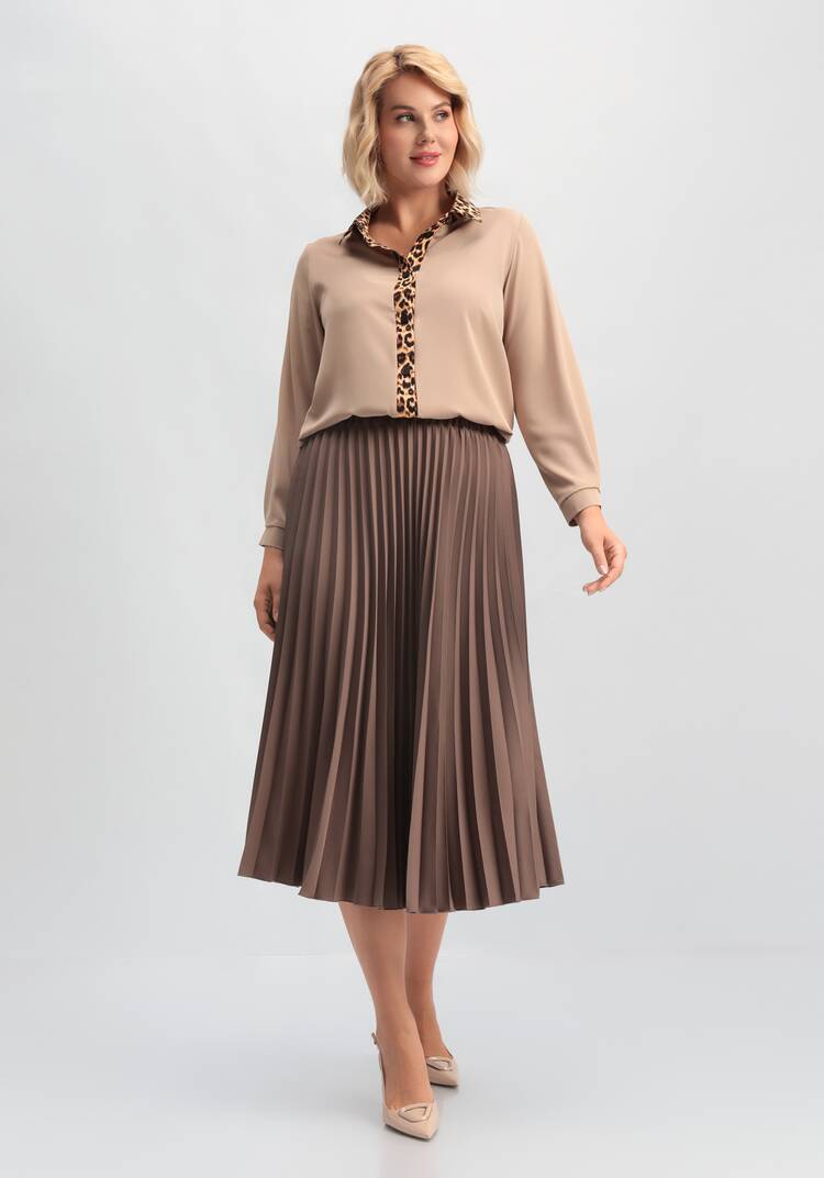 Юбка свободного кроя плиссированная шир.  750, рис. 23