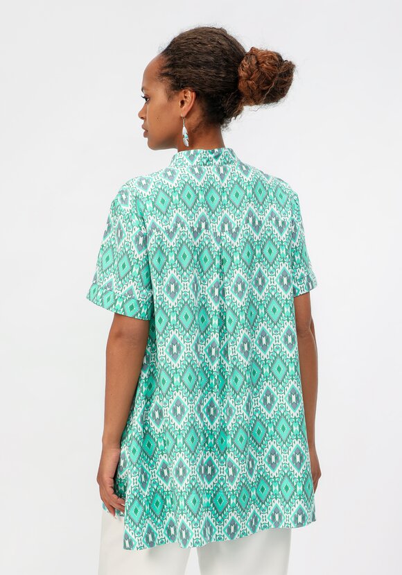 Блуза с геометрическим рисунком шир.  580, рис. 20