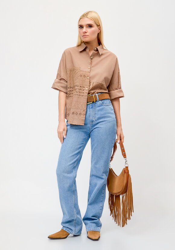 Рубашка женская с вышивкой по низу шир.  580, рис. 2