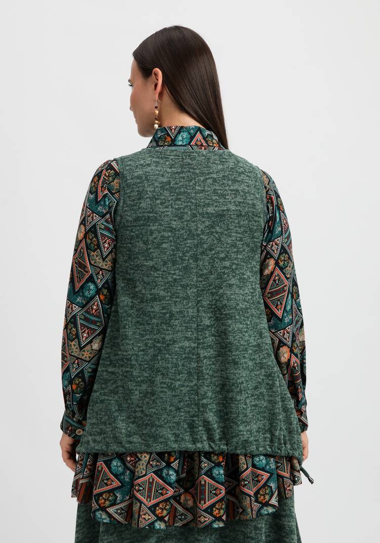 Жилет А-силуэта с кулиской по низу шир.  750, рис. 3